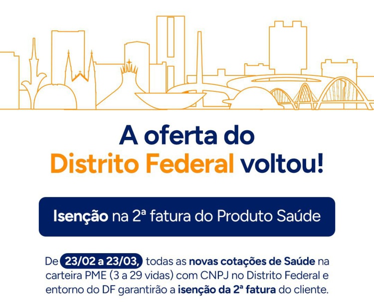 Oferta do Distrito Federal Voltou
